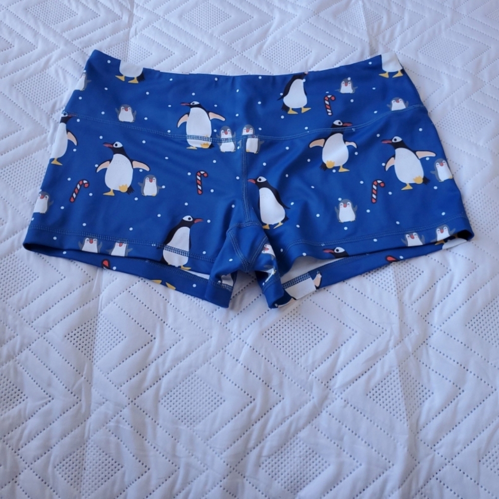 Feed Me Fight Me Penguin Shorties, Size M